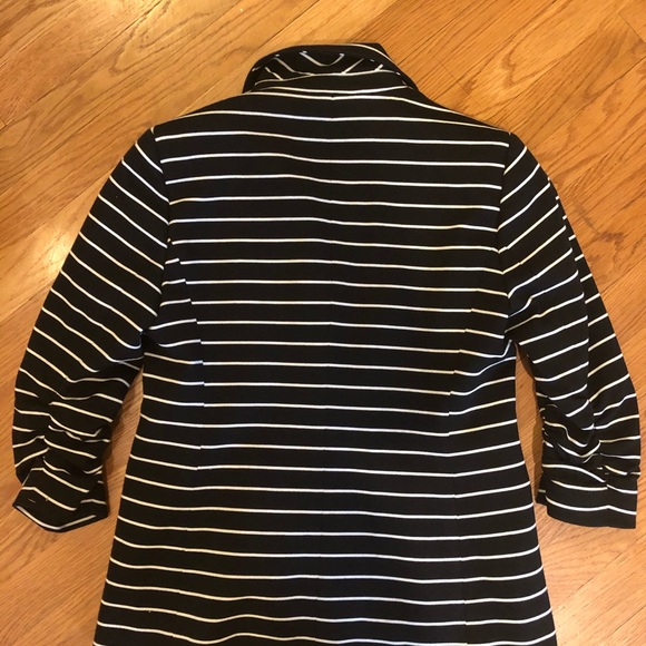 Kasper Single Button Striped Blazer - Picture 3 of 4